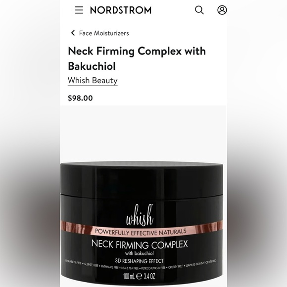 Whish | Powerfully Effective Naturals Neck Firming Complex With Bakuchiol 3D NWT - Picture 3 of 11